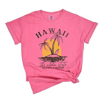Hawaii Tropical Paradise Garment Dyed Tees