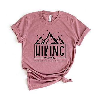 Hiking Mode Take Me To The Mountains Short Sleeve Graphic Tee