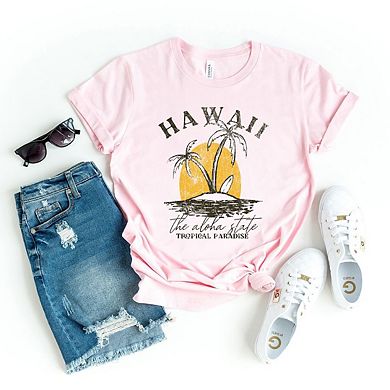Hawaii Tropical Paradise Short Sleeve Graphic Tee