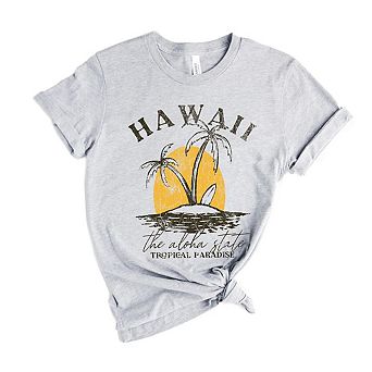 Hawaii Tropical Paradise Short Sleeve Graphic Tee