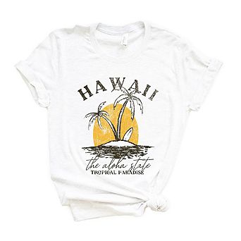 Hawaii Tropical Paradise Short Sleeve Graphic Tee