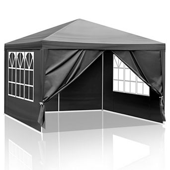 10'x10' Gazebo Waterproof Outdoor Canopy Patio Tent Party Tent For Wedding Bbq Cater