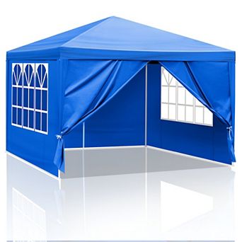 10'x10' Gazebo Waterproof Outdoor Canopy Patio Tent Party Tent For Wedding Bbq Cater