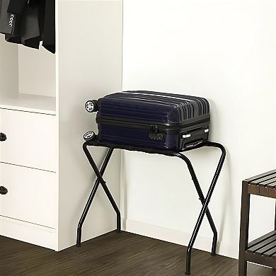 High-Quality Portable Metal Luggage Rack, Perfect for Convenient Luggage Storage, Easy to Move