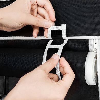 Portable Clothes Wardrobe Storage Organizer, Suitable for Small Rooms, Walk-In Closets
