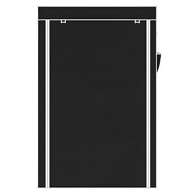 Portable Clothes Wardrobe Storage Organizer, Suitable for Small Rooms, Walk-In Closets