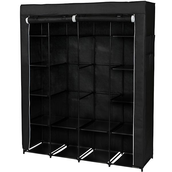 Portable Closet Wardrobe with 5 Layers and 14 Compartments, Perfect