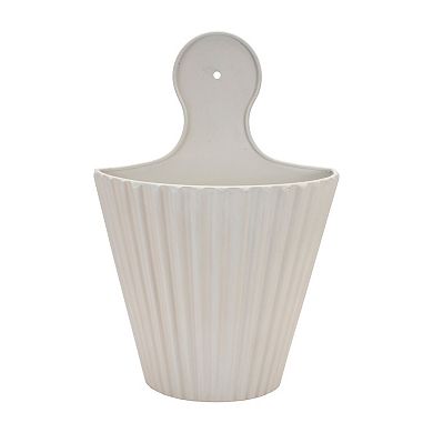 Ribbed Metal Wall Pocket (Set of 2)