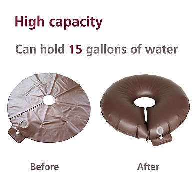 2pack 15 Gallons Tree Automatic Watering Ring Bag With Heavy Duty Locking Zipper