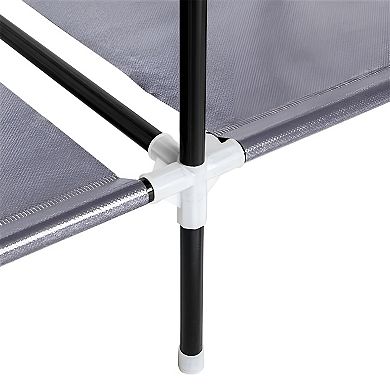 Lightweight Portable Wardrobe Closet, Versatile Design with 12 Shelves and 4 Side Pockets