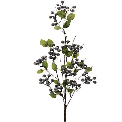 Artificial Blue Berry Foliage Sprays - 2 Piece Set