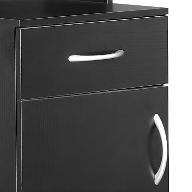 MDF High Cabinet - Wall-Mount Storage with Thiamine Finish for Modern Bathrooms