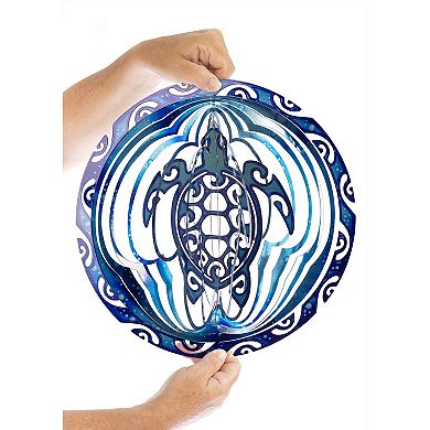 Turtle Kinetic Wind Spinner For Yard And Garden