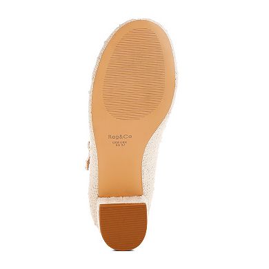 Rag & Co Antara Women's Mary Jane Sandals