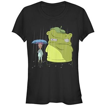 Juniors' Bob's Burgers Louise Belcher Rainy Night Fitted Graphic Tee