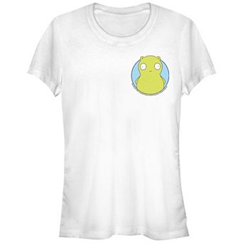 Juniors' Bob's Burgers Kuchi Kopi Pocket Size Fitted Graphic Tee