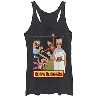 Juniors' Bob's Burgers Family Photo Racerback Tank Top