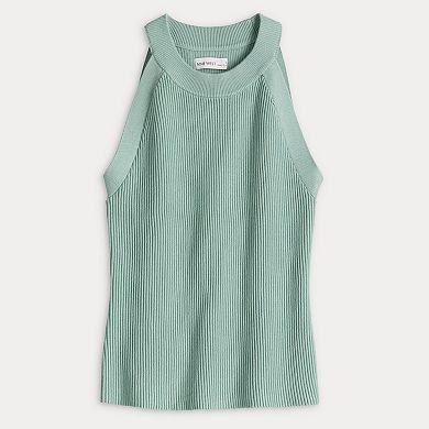 Women's Nine West Fitted Sweater Sculpt High Neck Tank Top