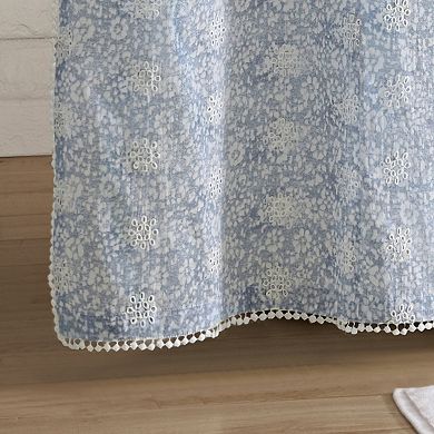 Peri Ikat Eyelet Shower Curtain