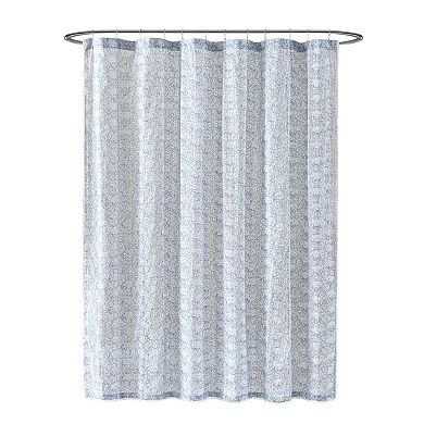Peri Ikat Eyelet Shower Curtain