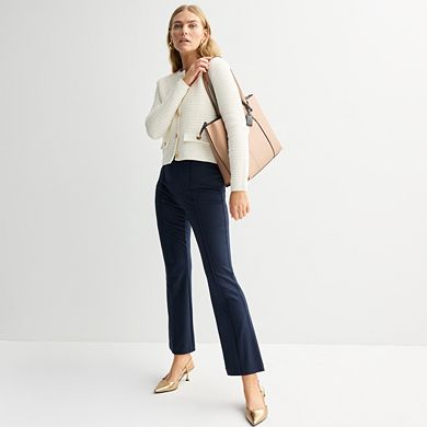 Petite Nine West Textured Cardigan Sweater