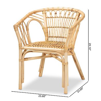 bali & pari Kaka Rattan Dining Chair