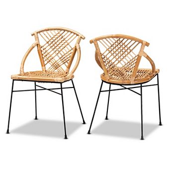 bali & pari Pro Rattan Dining Chair 2 pc Set