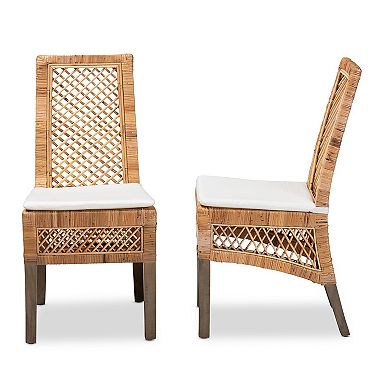 bali & pari Argos Rattan Dining Chair 2-piece Set