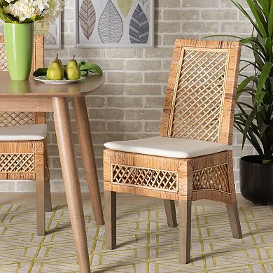 bali & pari Argos Rattan Dining Chair 2-piece Set