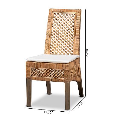 bali & pari Argos Rattan Dining Chair 2-piece Set