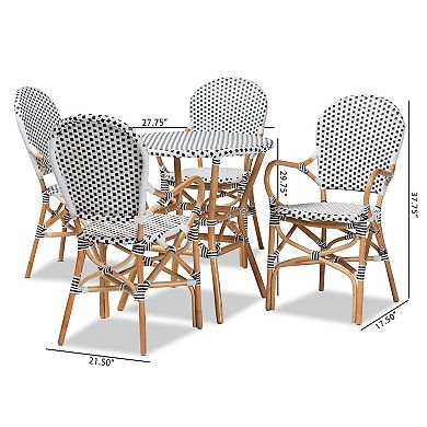 bali & pari 5-pc. Naila Rattan Dining Set