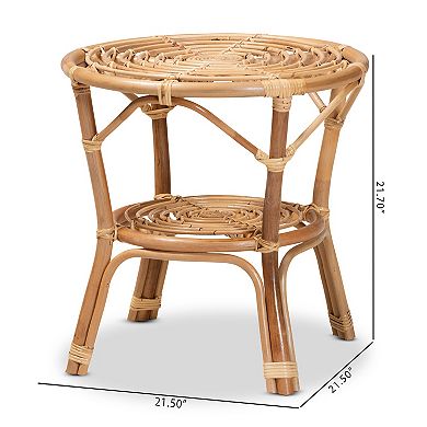 bali & pari Cariel Rattan Coffee Table