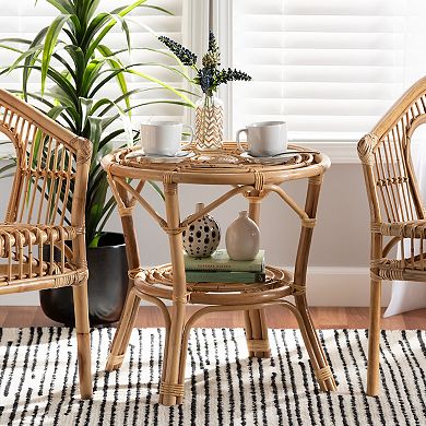 bali & pari Cariel Rattan Coffee Table
