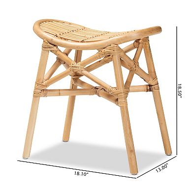 bali & pari Elgon Rattan Footstool