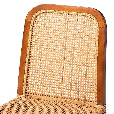 bali & pari Caspia Rattan Dining Chair 2-piece Set