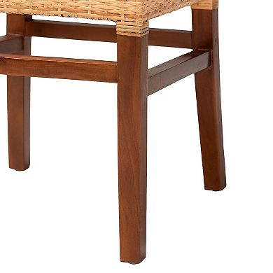 bali & pari Caspia Rattan Dining Chair 2-piece Set