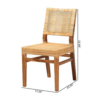 bali & pari Lesia Rattan Dining Chair