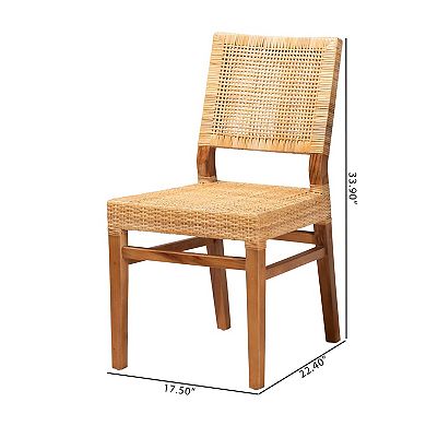 bali & pari Lesia Rattan Dining Chair