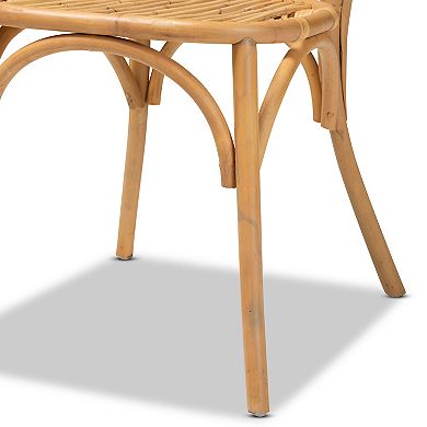 bali & pari Wina Rattan Dining Chair 2-piece Set