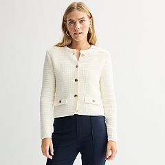 NINE WEST ニットカーディガン Mサイズ ナインウエスト ブルー