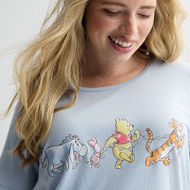 Disney's Winnie the Pooh & Friends Juniors' Plus Size Graphic Tee