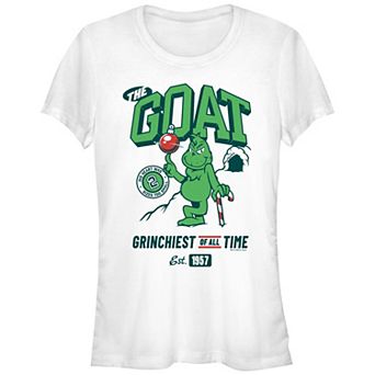Juniors' Dr. Seuss Grinch Grinchiest Of All Time Fitted Graphic Tee