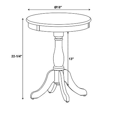 Linon Round End Table