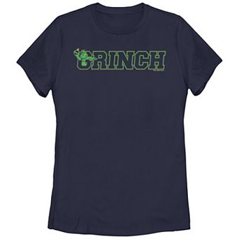 Juniors' Dr. Seuss Grinch Collegiate Graphic Tee