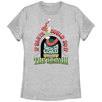 Juniors' Dr. Seuss Grich If Santa Could Do It Graphic Tee