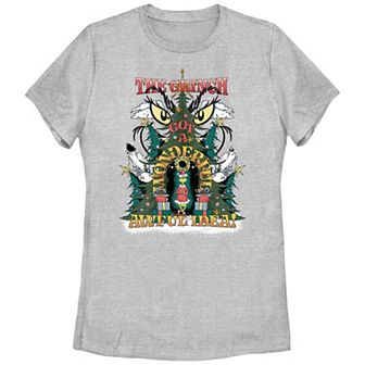Juniors' Dr. Seuss Grinch Got A Wonderful Awful Idea Graphic Tee