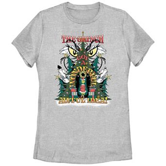 Juniors' Dr. Seuss Grinch Got A Wonderful Awful Idea Graphic Tee