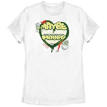 Juniors' Dr. Seuss Grinch Maybe Christmas Graphic Tee