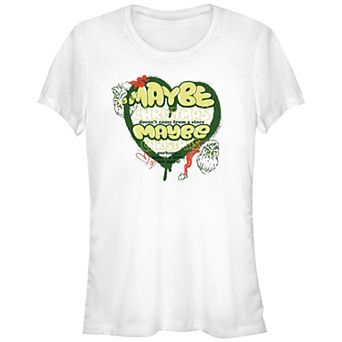 Juniors' Dr. Seuss Grinch Maybe Christmas Fitted Graphic Tee