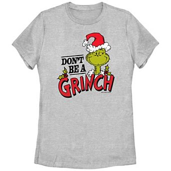 Juniors' Dr. Seuss Don't Be A Grinch Graphic Tee